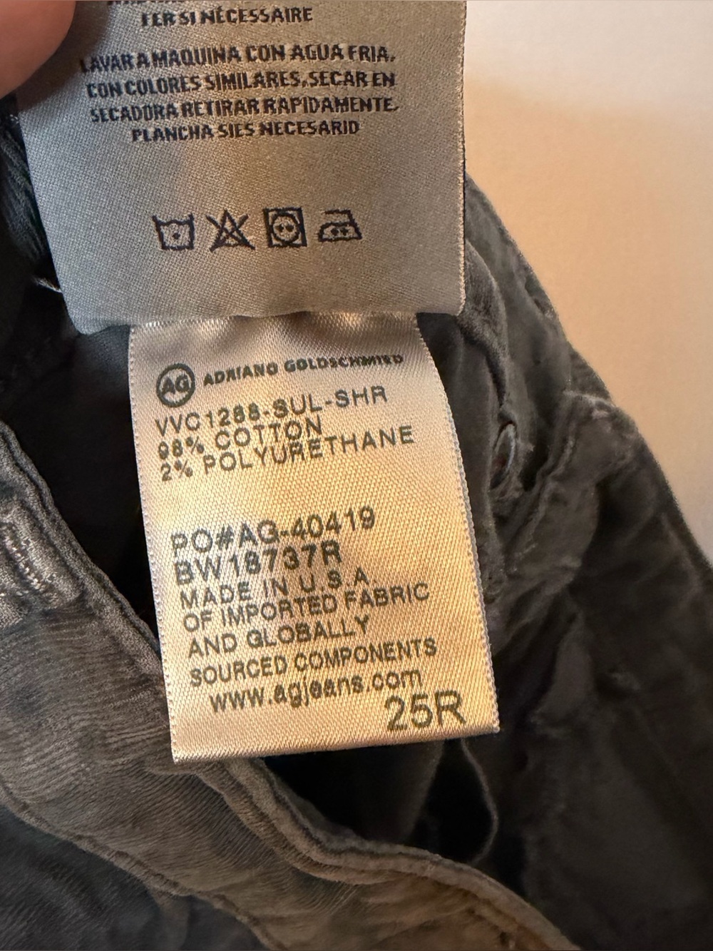 AG Adriano Goldschmied Corduroy Pants 25R - Picture 6 of 6